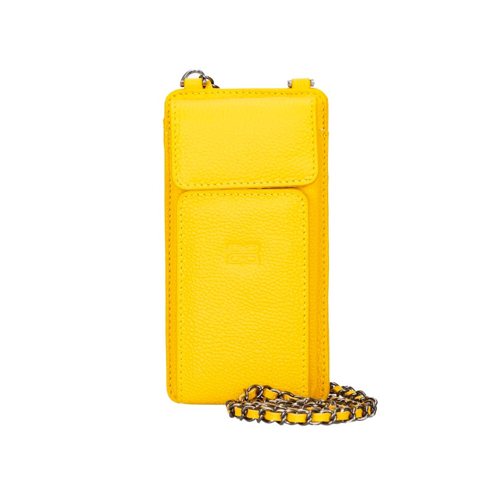 Avjin Echtleder Handytasche bis zu 6,9" mit Schulterriemen