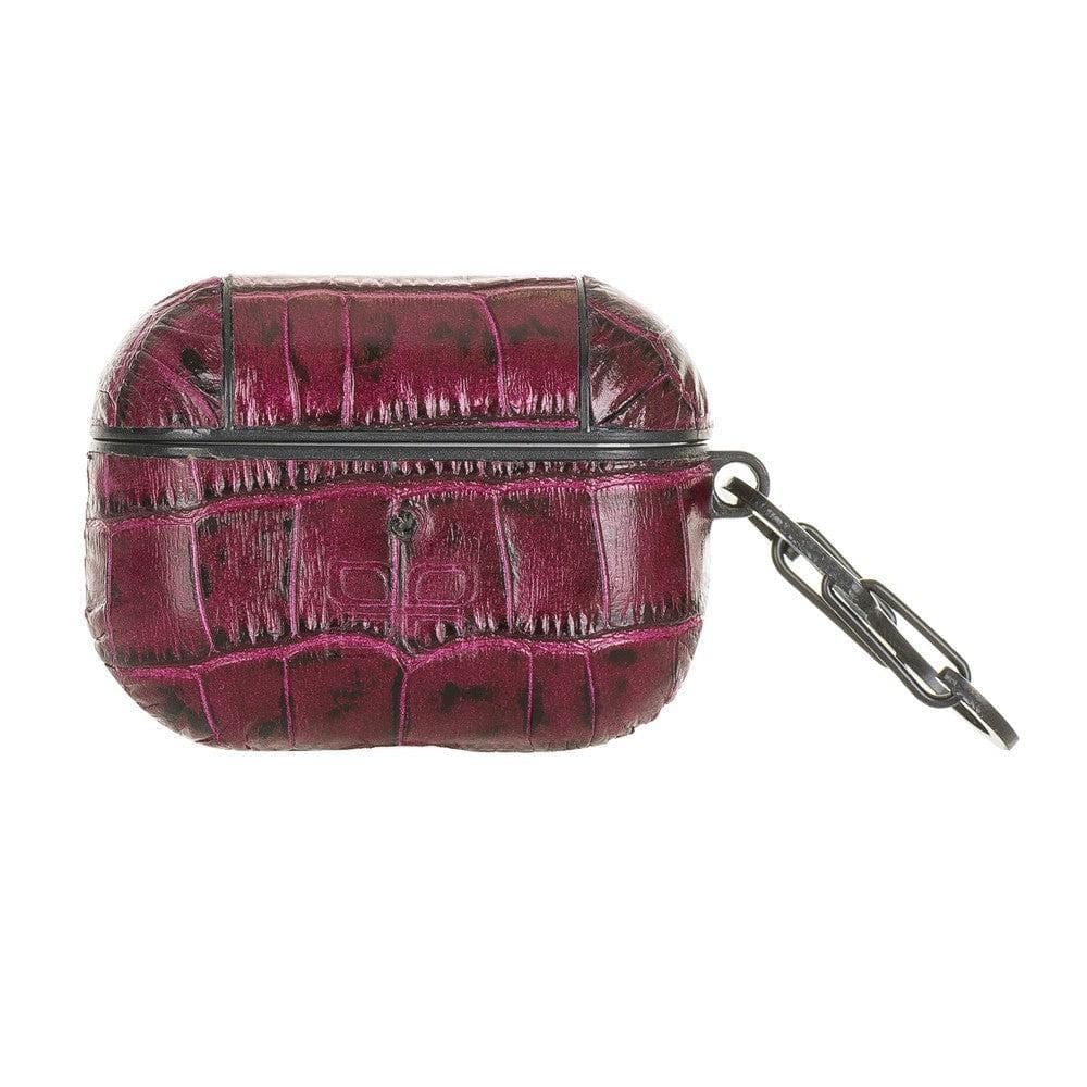 Bouletta Jupp Hooked Pro Genuine Leather Case for Apple AirPods 2rd and 1st Generation Croco Red Bouletta LTD