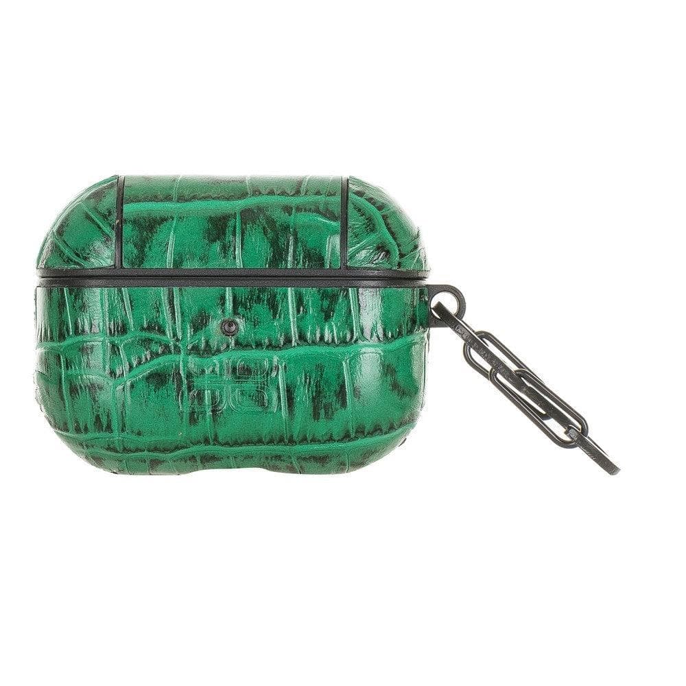 Bouletta Jupp Hooked Pro Genuine Leather Case for Apple AirPods 2rd and 1st Generation Croco Green Bouletta LTD