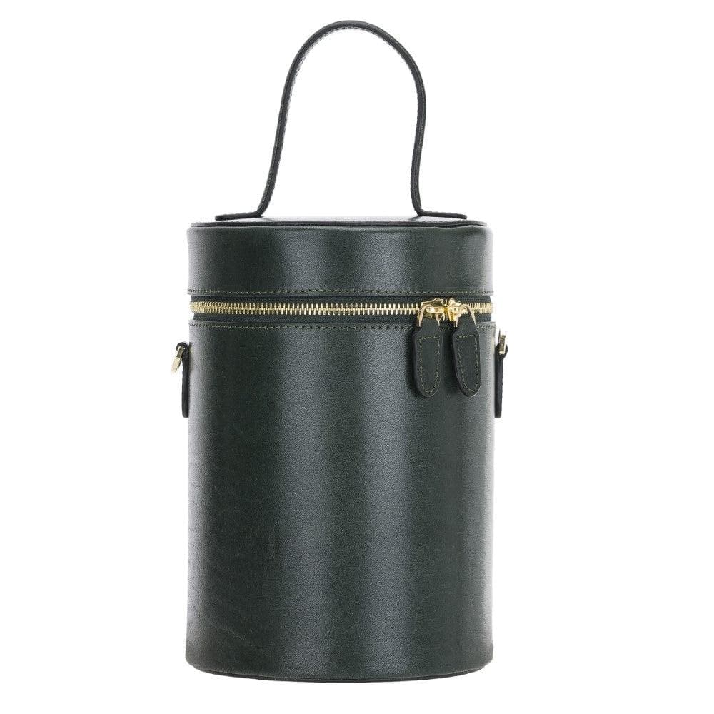 Bouletta Leather Cylinder Bag Dark Green Bouletta
