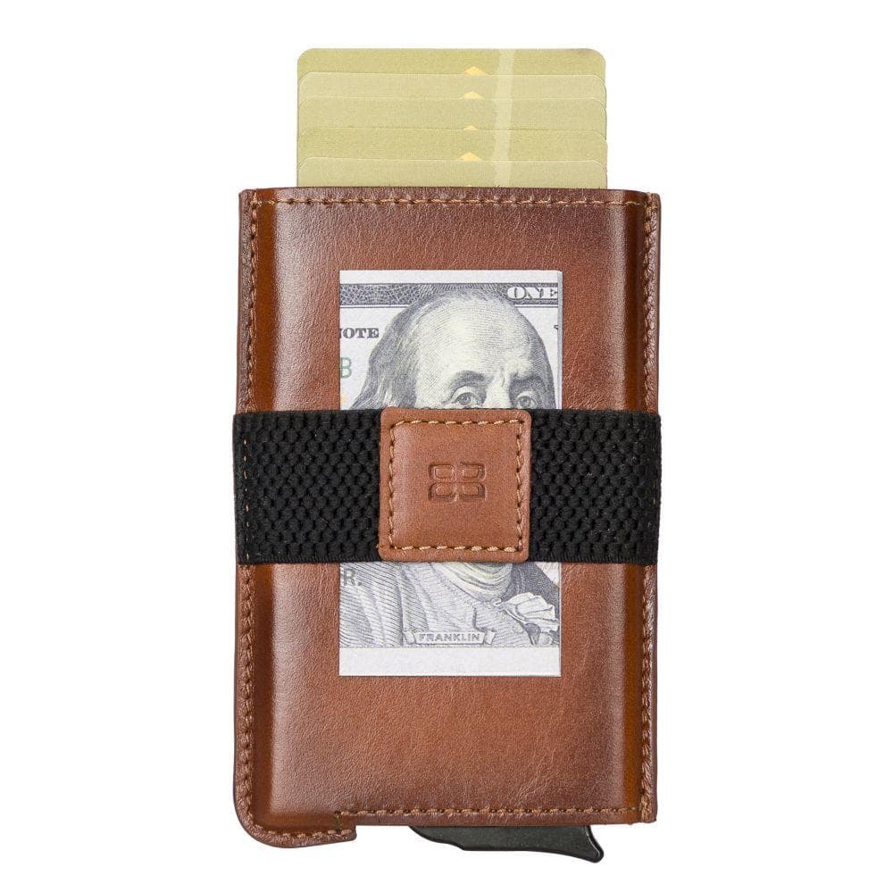 Thomson Leather Card Holder Rustic Tan Bouletta Shop