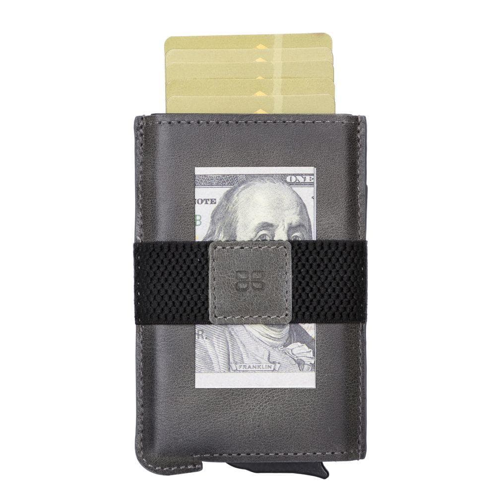 Thomson Leather Card Holder Tiguan Grey Bouletta Shop