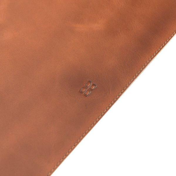 Desk Mat Leather Desk Mat & Pad RST2EF - Rustic Tan with Effect Bouletta Shop