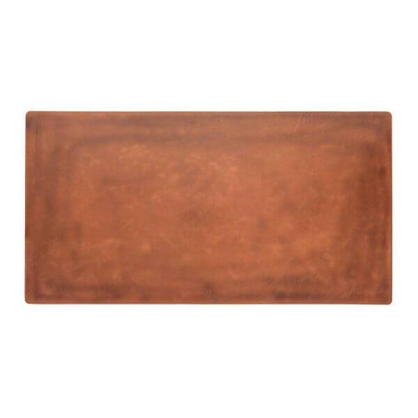 Desk Mat Leather Desk Mat & Pad RST2EF - Rustic Tan with Effect Bouletta Shop