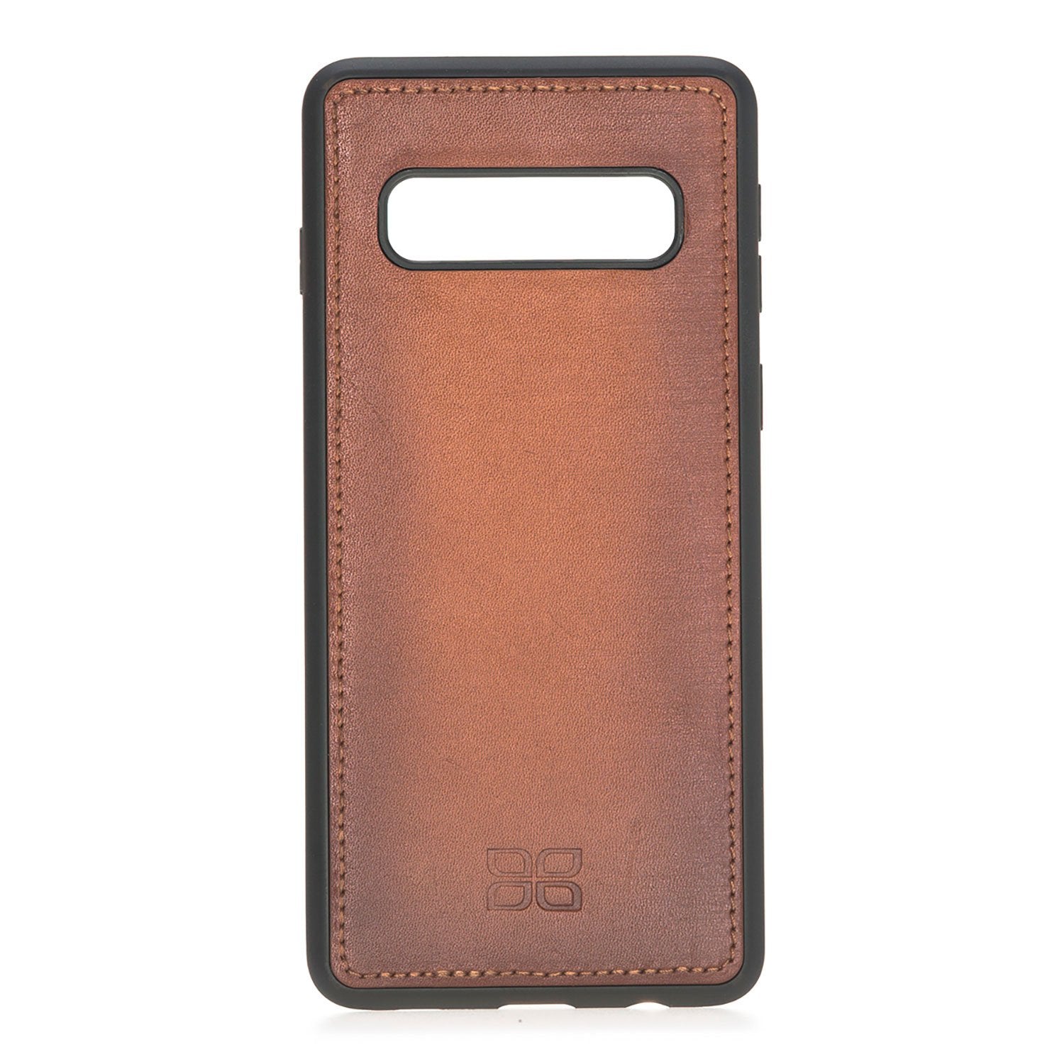 Magnetische abnehmbare Leder Geldbörse für Samsung Galaxy S10 Plus - Rostig Bräune mit Effekt