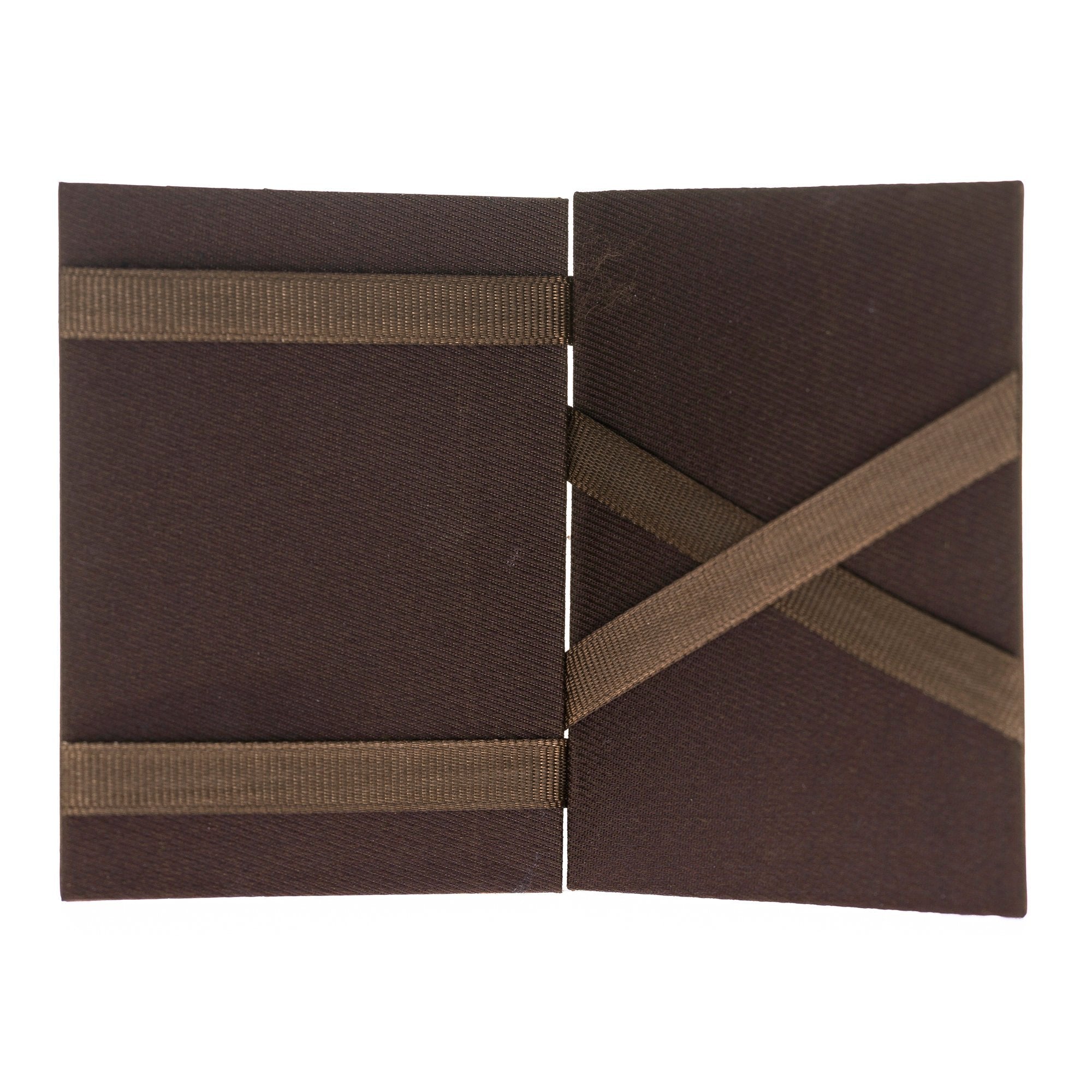 Antik Kaffe Braun Portemonnaie, Vintage Card Holder