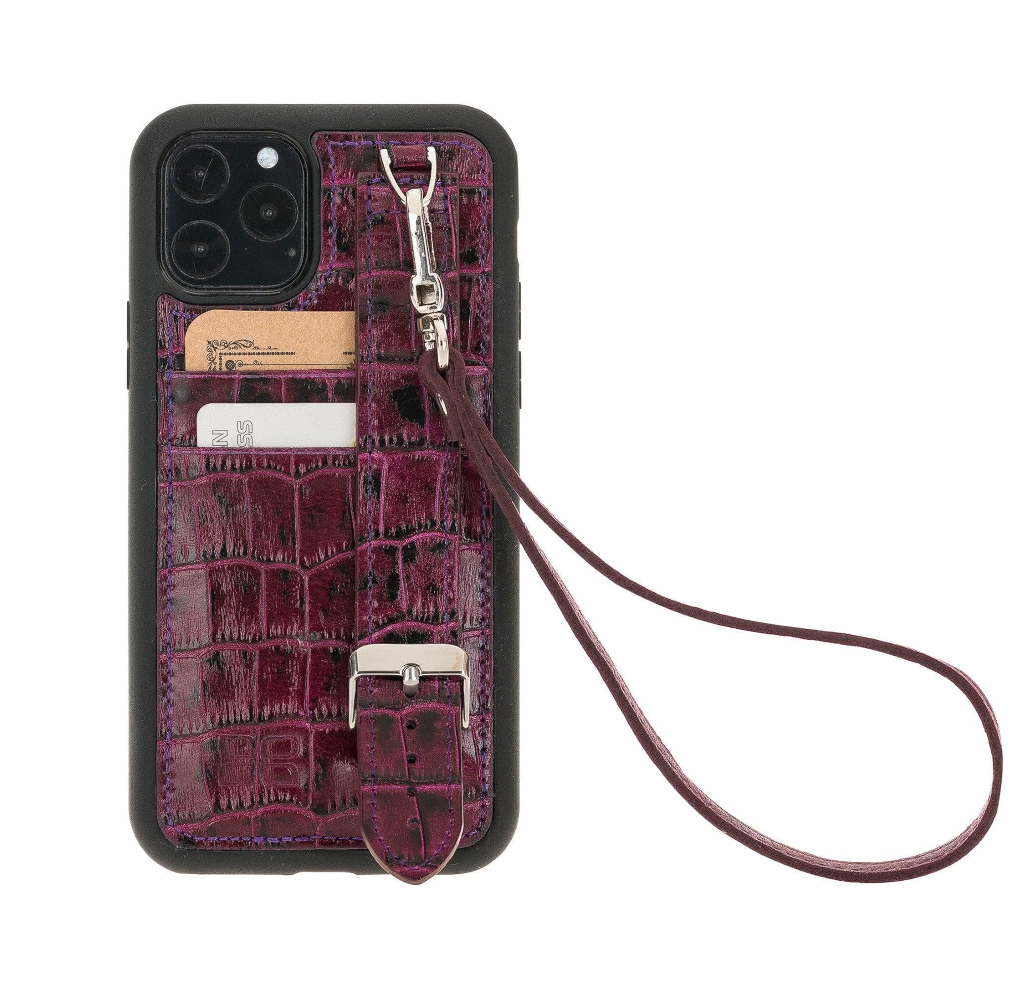 Flexible Leather Back Cover with Hand Strap for iPhone X Series Bouletta LTD