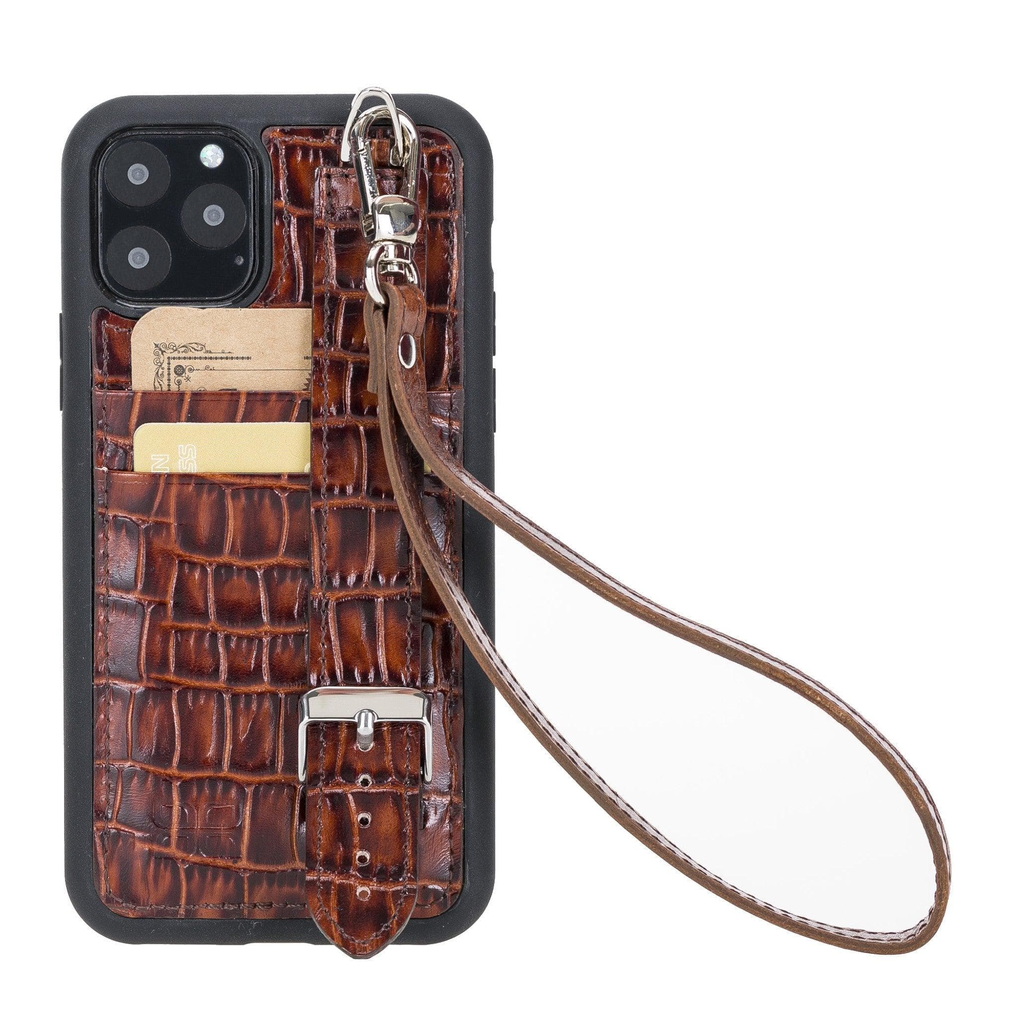 Flexible Leather Back Cover with Hand Strap for iPhone X Series Bouletta LTD