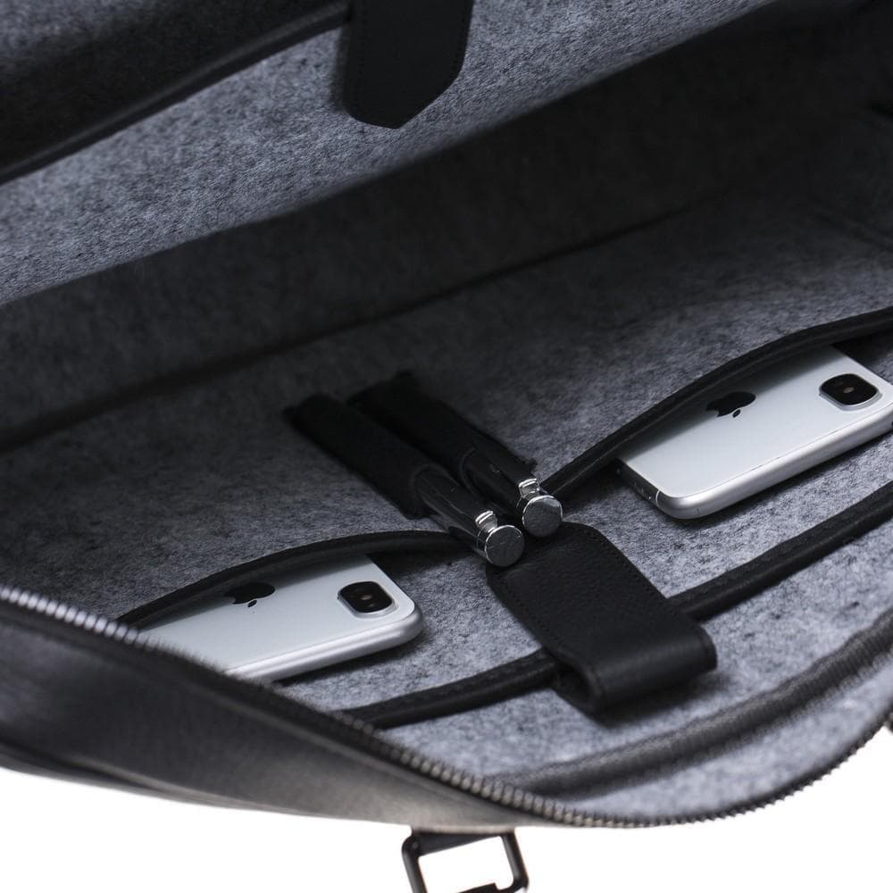 Laptop Sardis Leather Laptop Bag - Floater Black Bouletta Shop