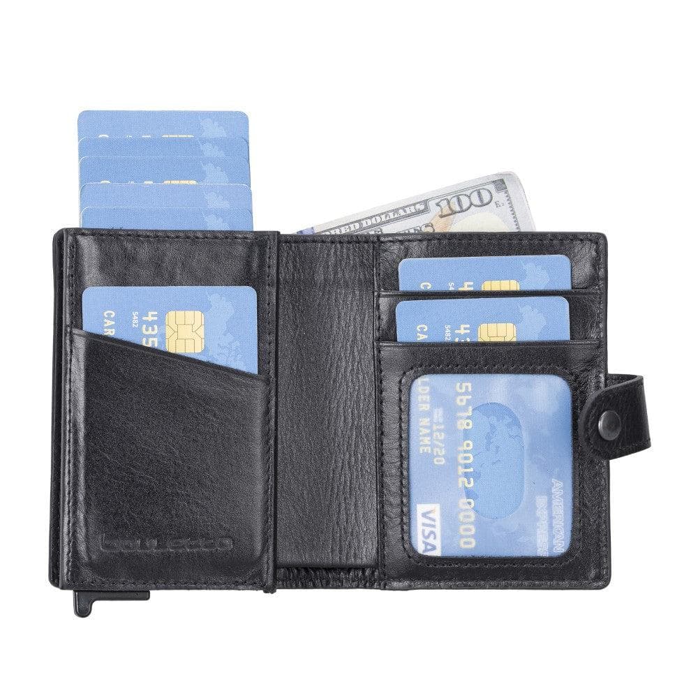 Leather Palertag Zip Mechanical Card Holder Bouletta B2B
