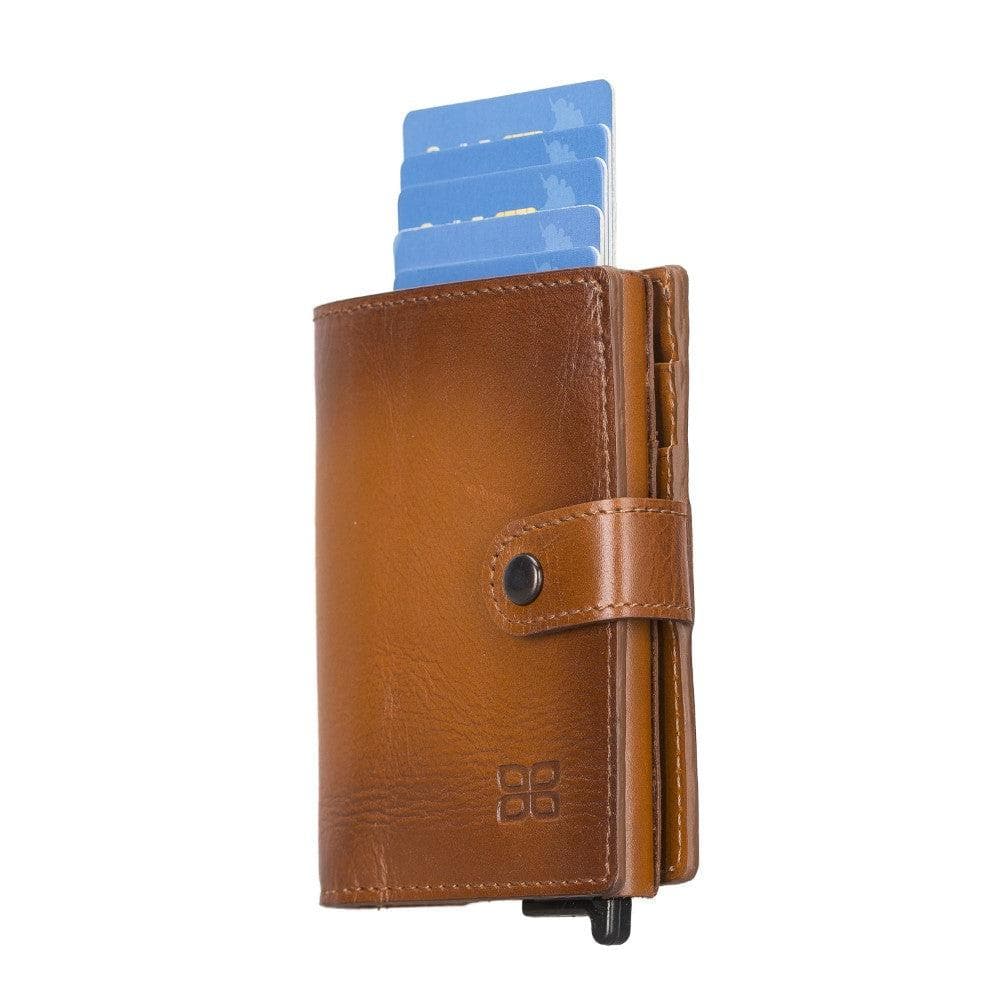 Leather Palertag Zip Mechanical Card Holder Bouletta B2B