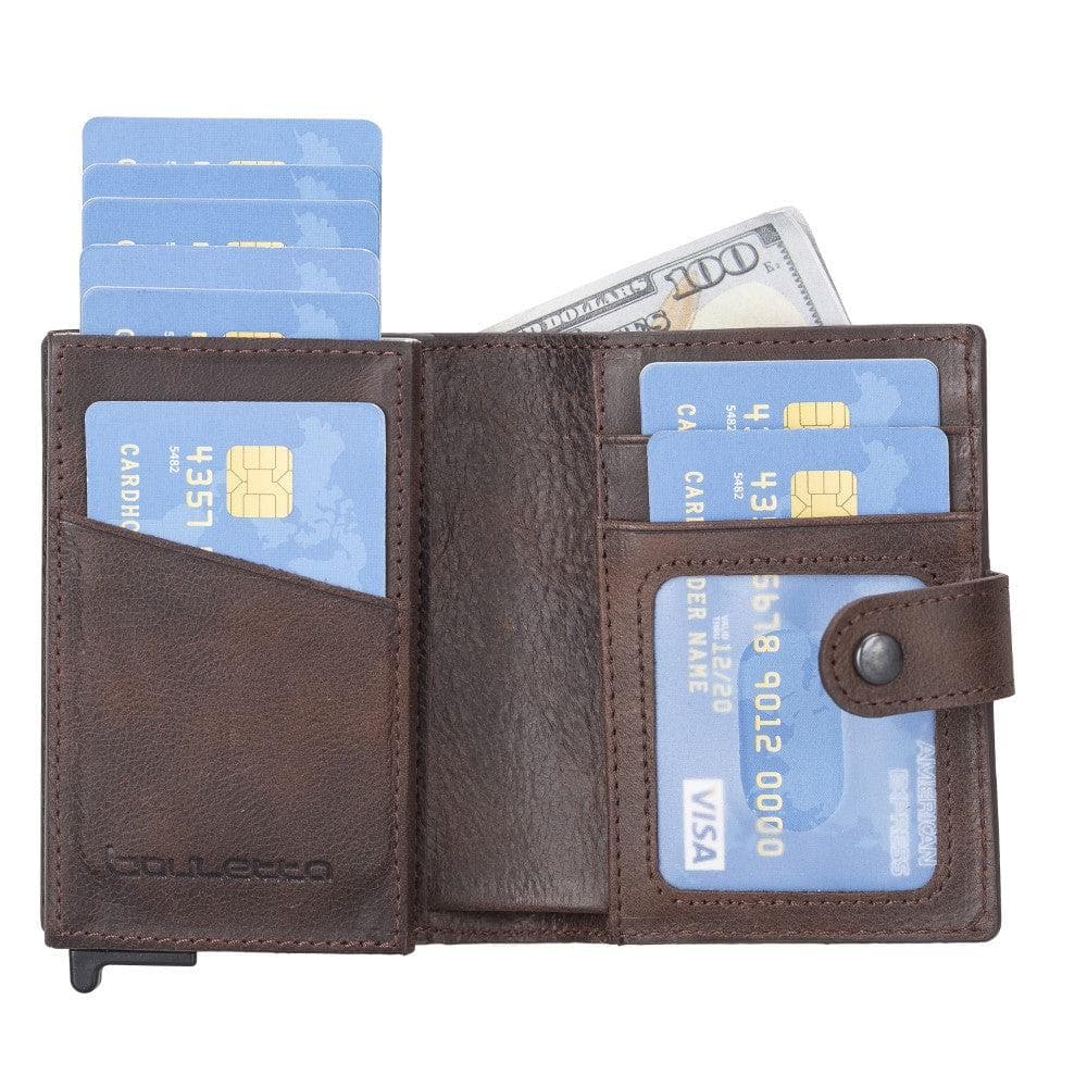 Leather Palertag Zip Mechanical Card Holder Bouletta B2B