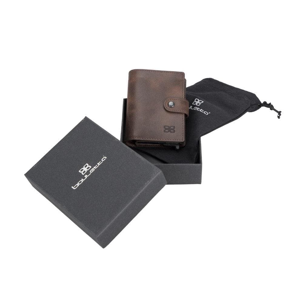 Leather Palertag Zip Mechanical Card Holder Bouletta B2B