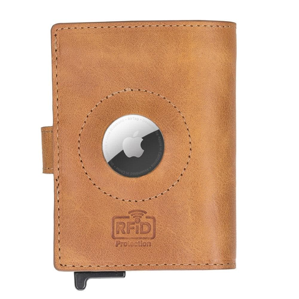Leather Palertag Zip Mechanical Card Holder Bouletta B2B
