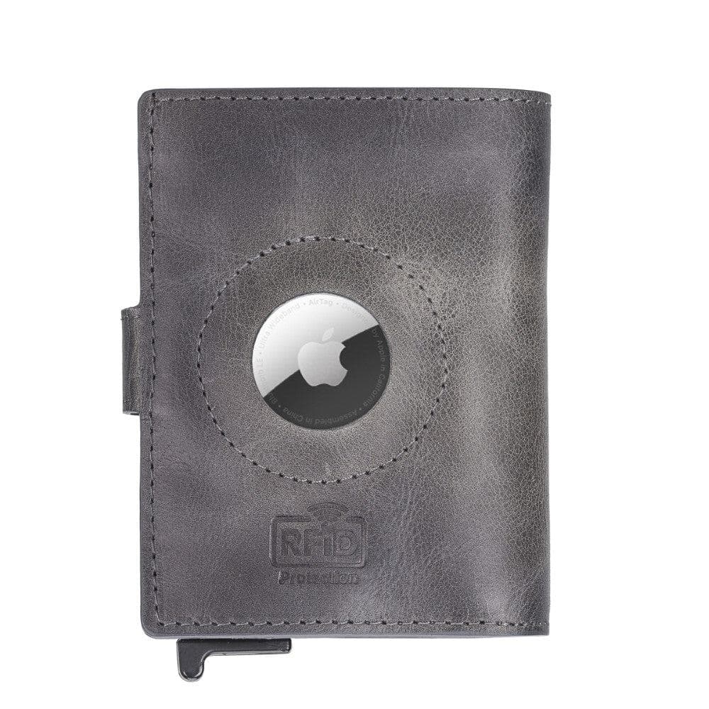 Leather Palertag Zip Mechanical Card Holder Bouletta B2B