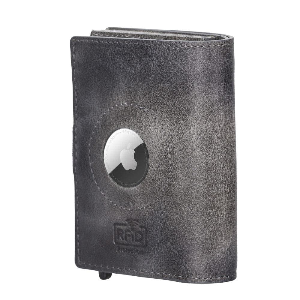 Leather Palertag Zip Mechanical Card Holder Bouletta B2B