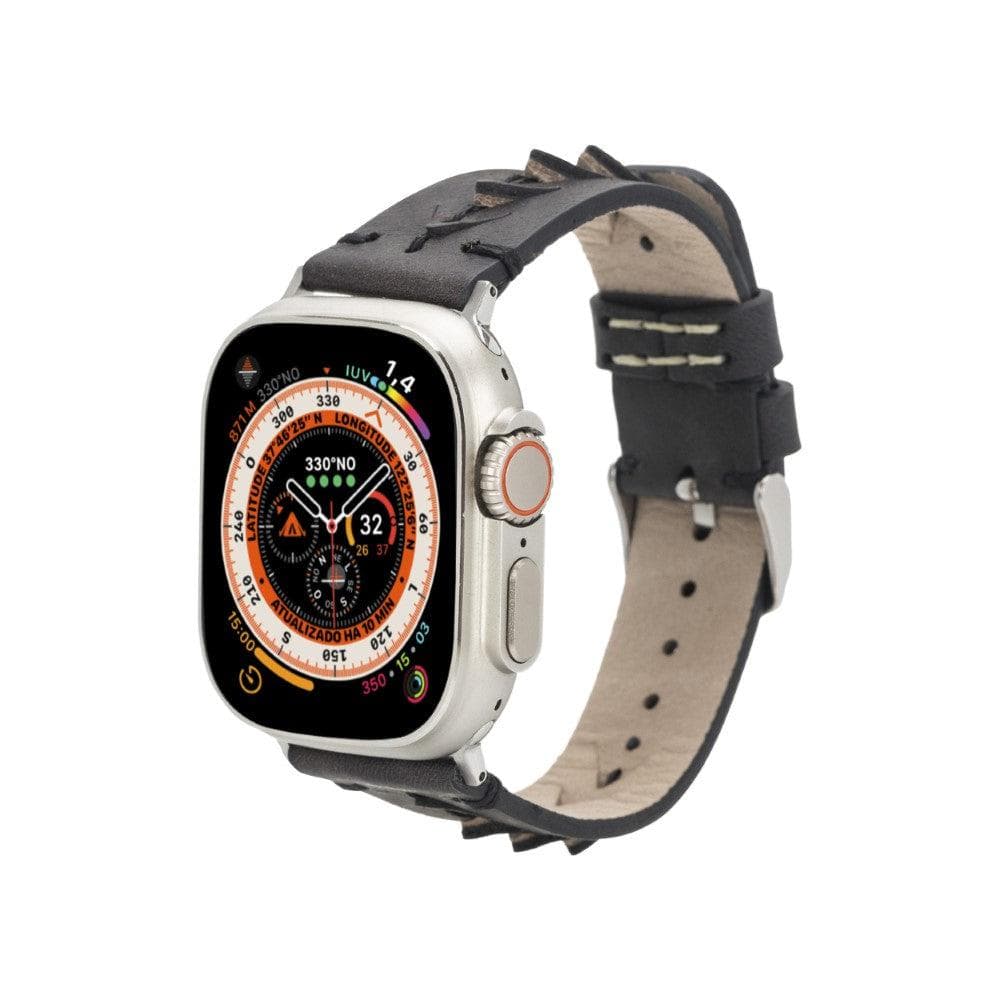 Longleat Apple Watch Leather Straps Tiguan Black / Leather Bouletta LTD