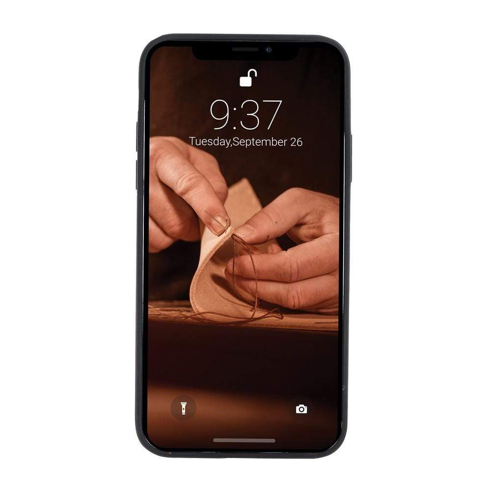 Apple iPhone X and iPhone XS Leather Back Cover with Card Holder Bouletta LTD