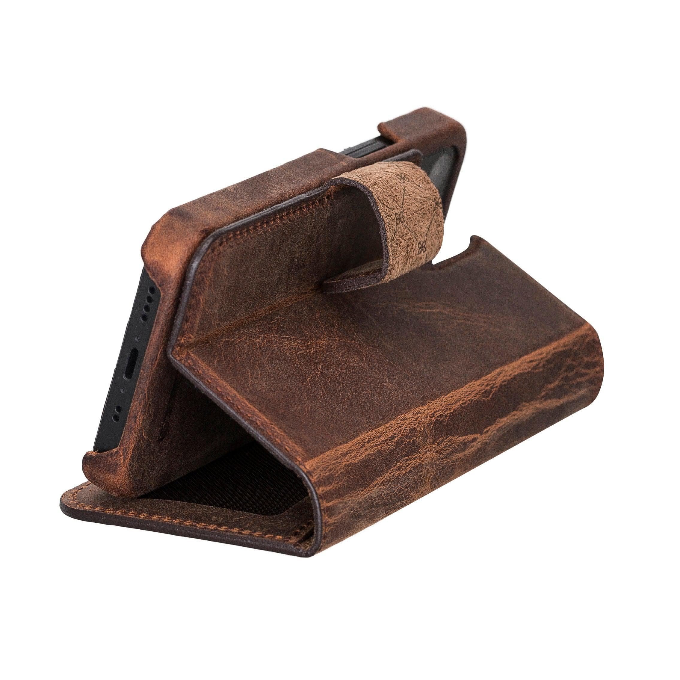 Mobile Phone Cases F360 Magnetic Detachable Leather Wallet Cases for Apple İphone 12 Series Bouletta Shop