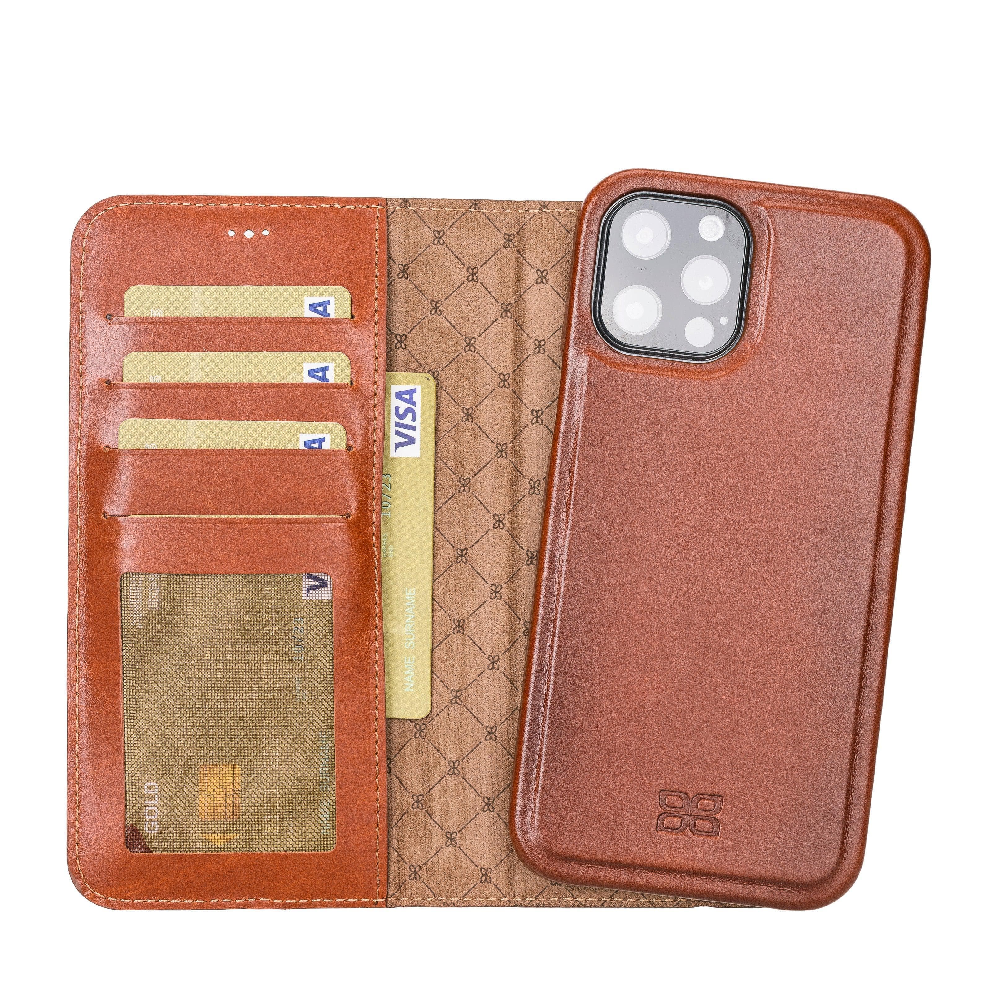 Mobile Phone Cases F360 Magnetic Detachable Leather Wallet Cases for Apple İphone 12 Series Bouletta Shop