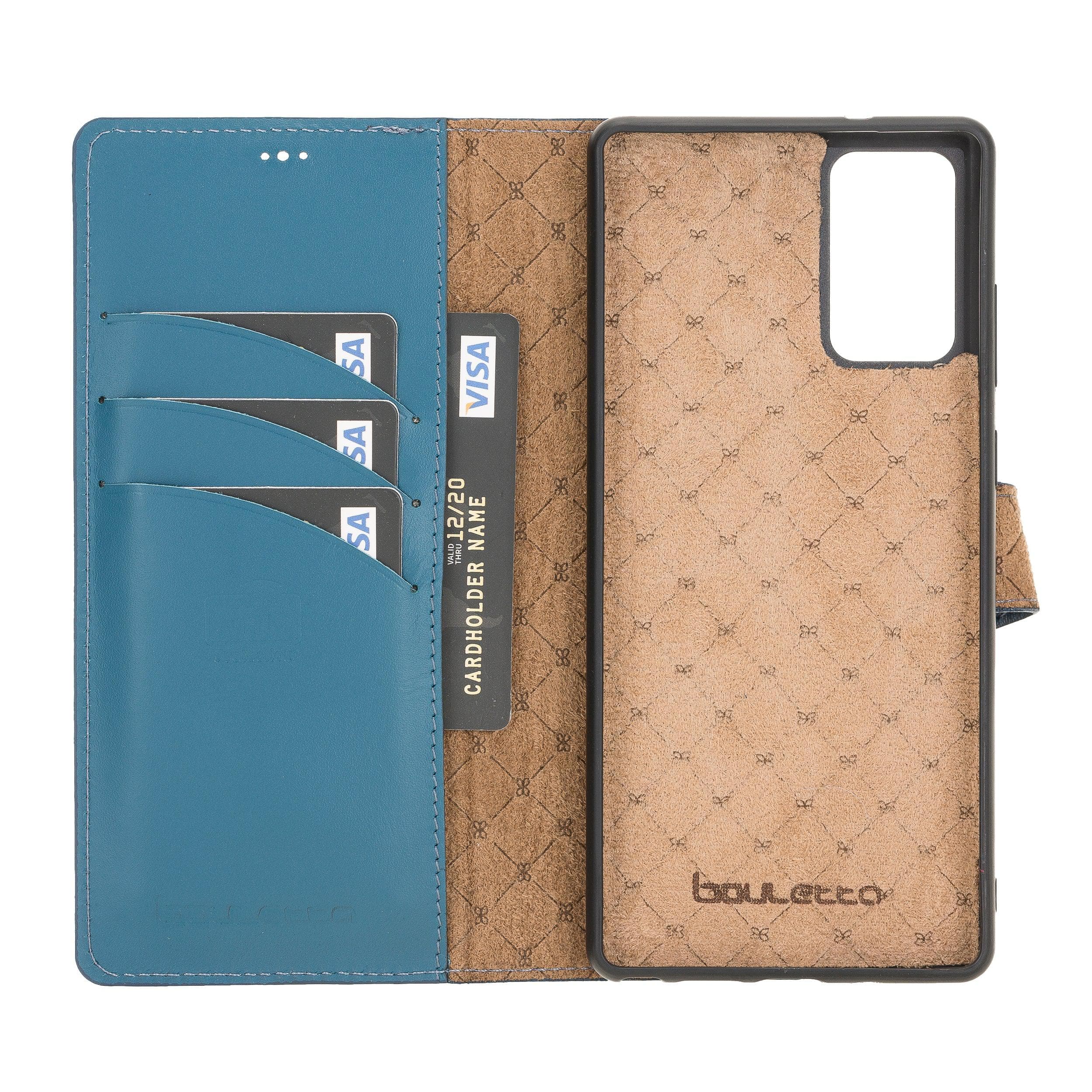Mobile Phone Cases Magnetic Detachable Zipper Leather Cases for Samsung Note 20 Series Bouletta Shop