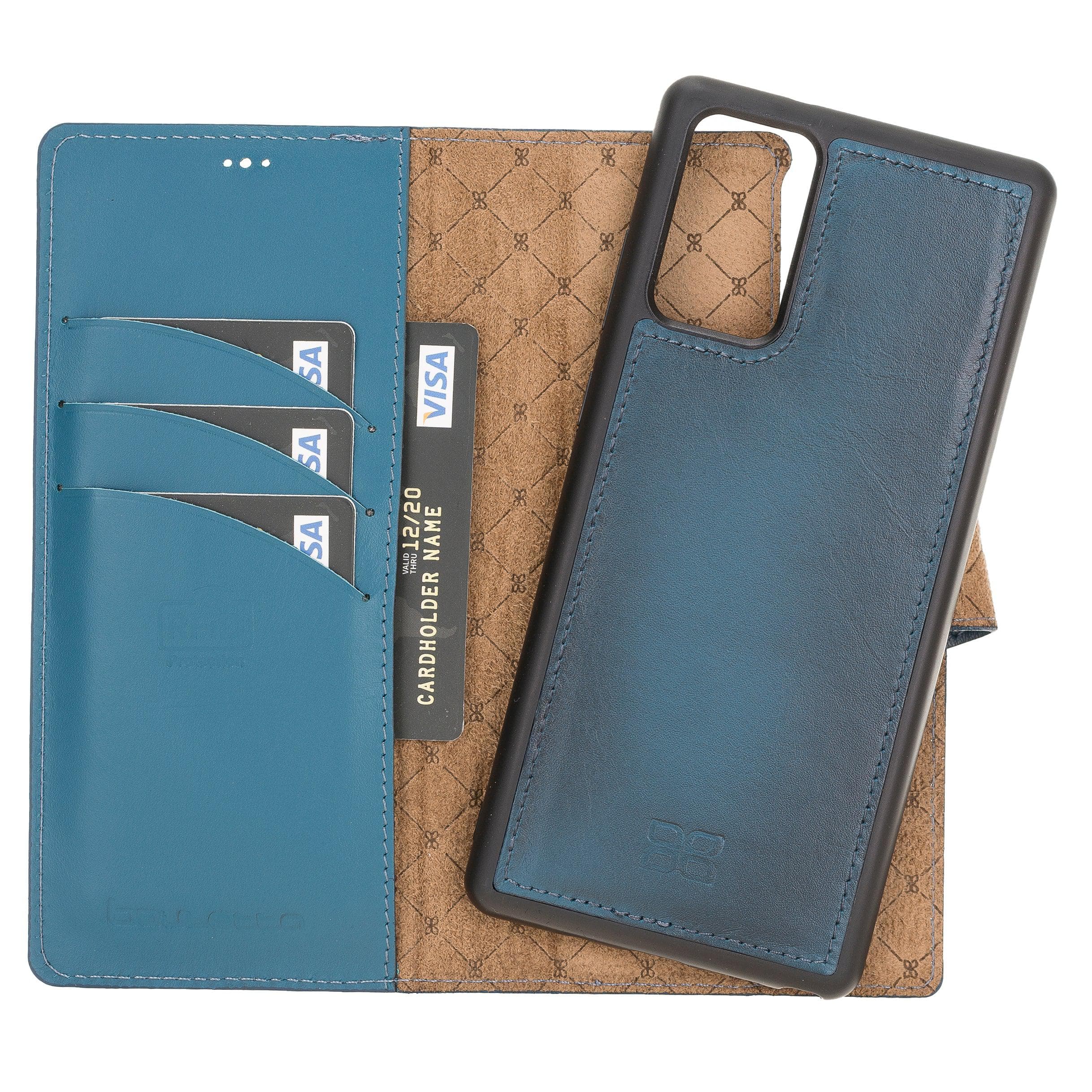 Mobile Phone Cases Magnetic Detachable Zipper Leather Cases for Samsung Note 20 Series Bouletta Shop