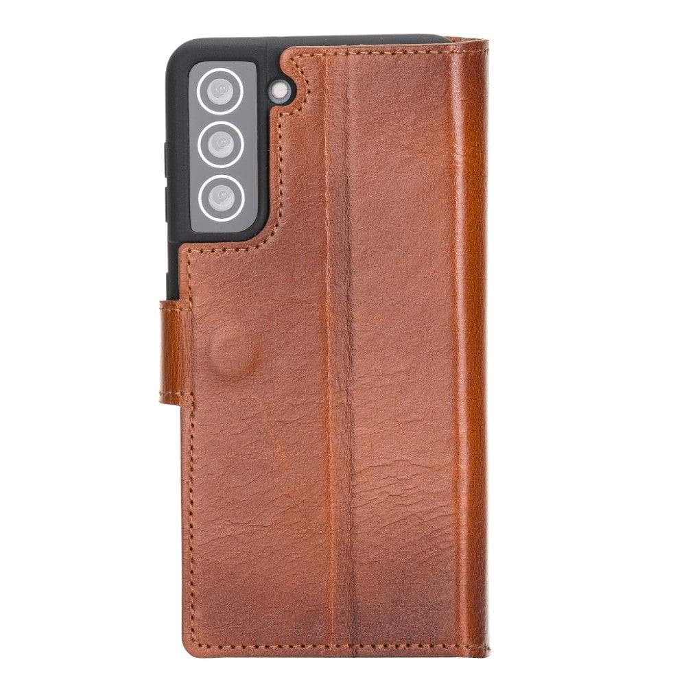 Mobile Phone Cases Non-Detachable Leather Wallet Cases for Samsung Galaxy S21 Series Bouletta Shop