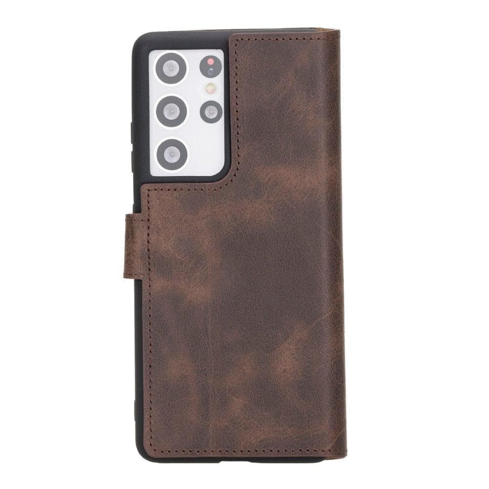 Mobile Phone Cases Non-Detachable Leather Wallet Cases for Samsung Galaxy S21 Series Bouletta Shop
