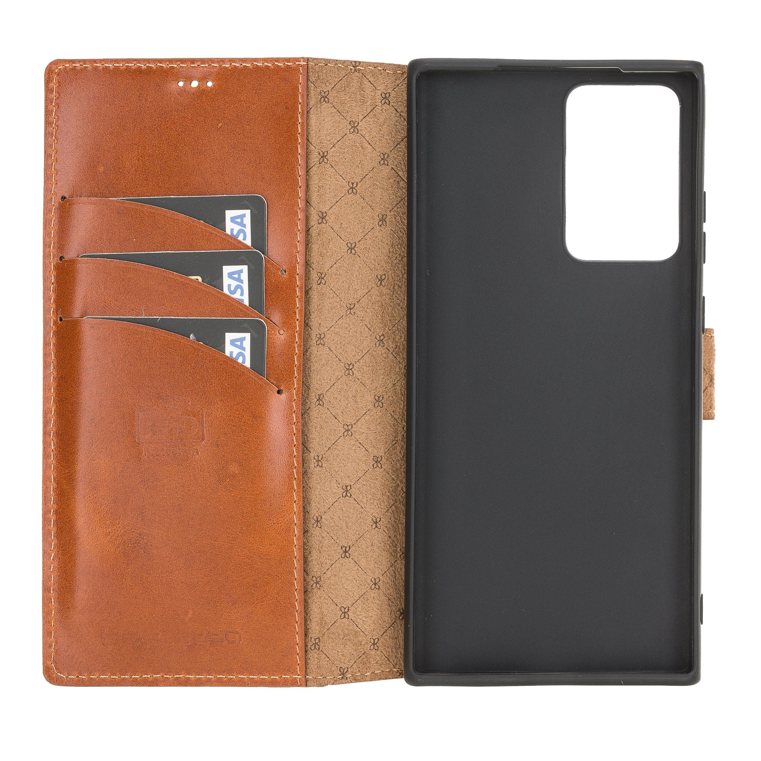 Mobile Phone Cases Wallet Folio Leather Case with ID slot for Samsung Note 20 Series Bouletta Shop