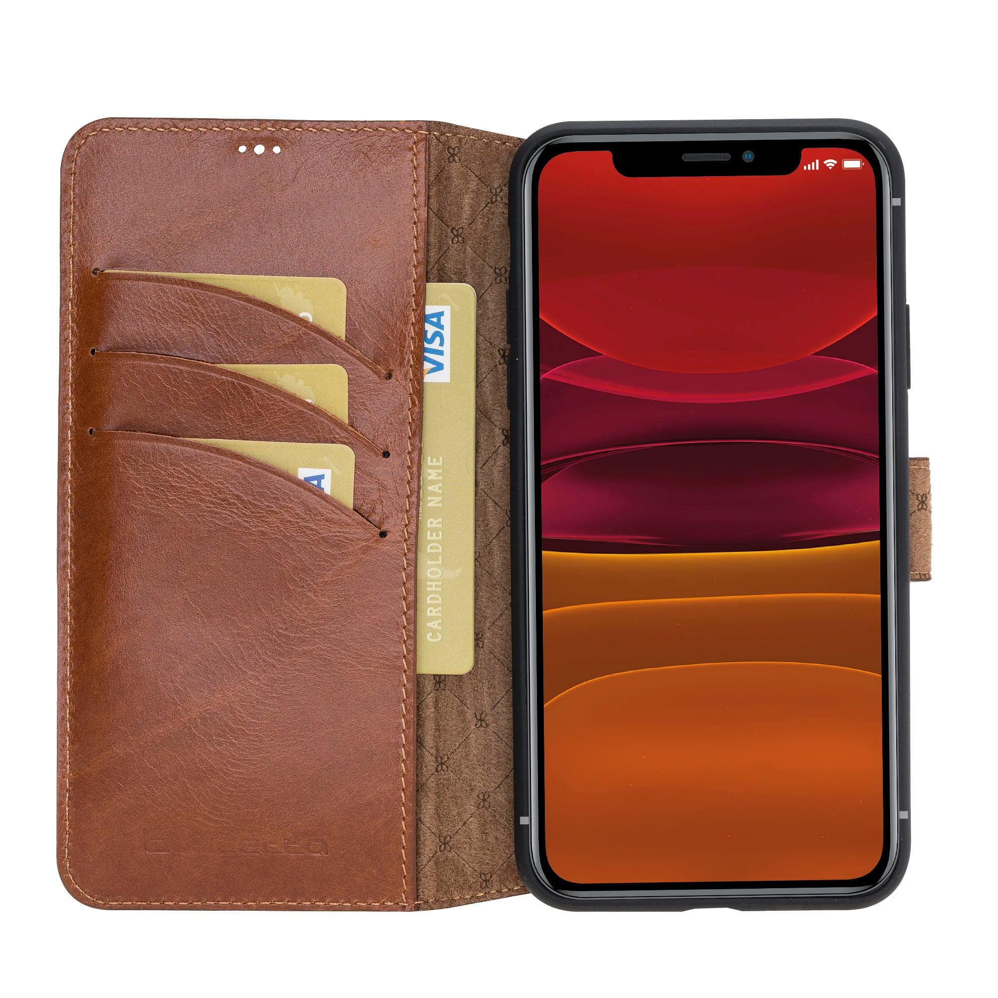 Mobile Phone Cases Wallet Folio with ID Slot Leather Wallet Case For Apple iPhone 11 Series Bouletta Shop