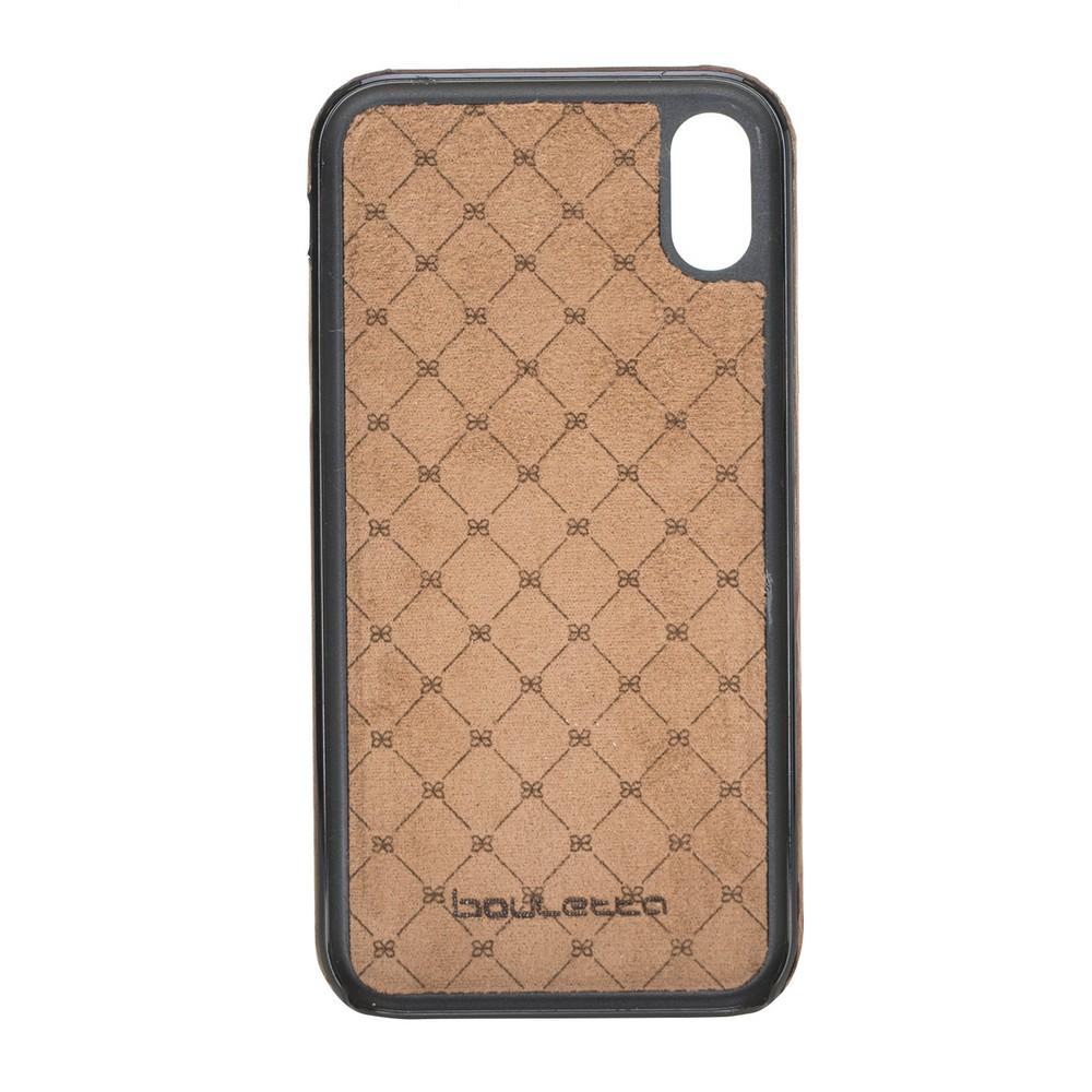 Concept Cover Leather Case for Apple iPhone XR - Antic Brown Bouletta Shop