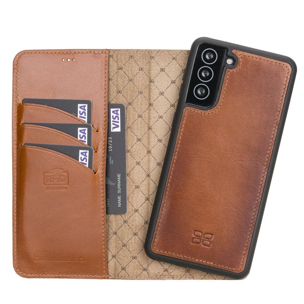 Phone Case Customizable Leather Case | Magnetic Detacable Wallet Model Bouletta Shop