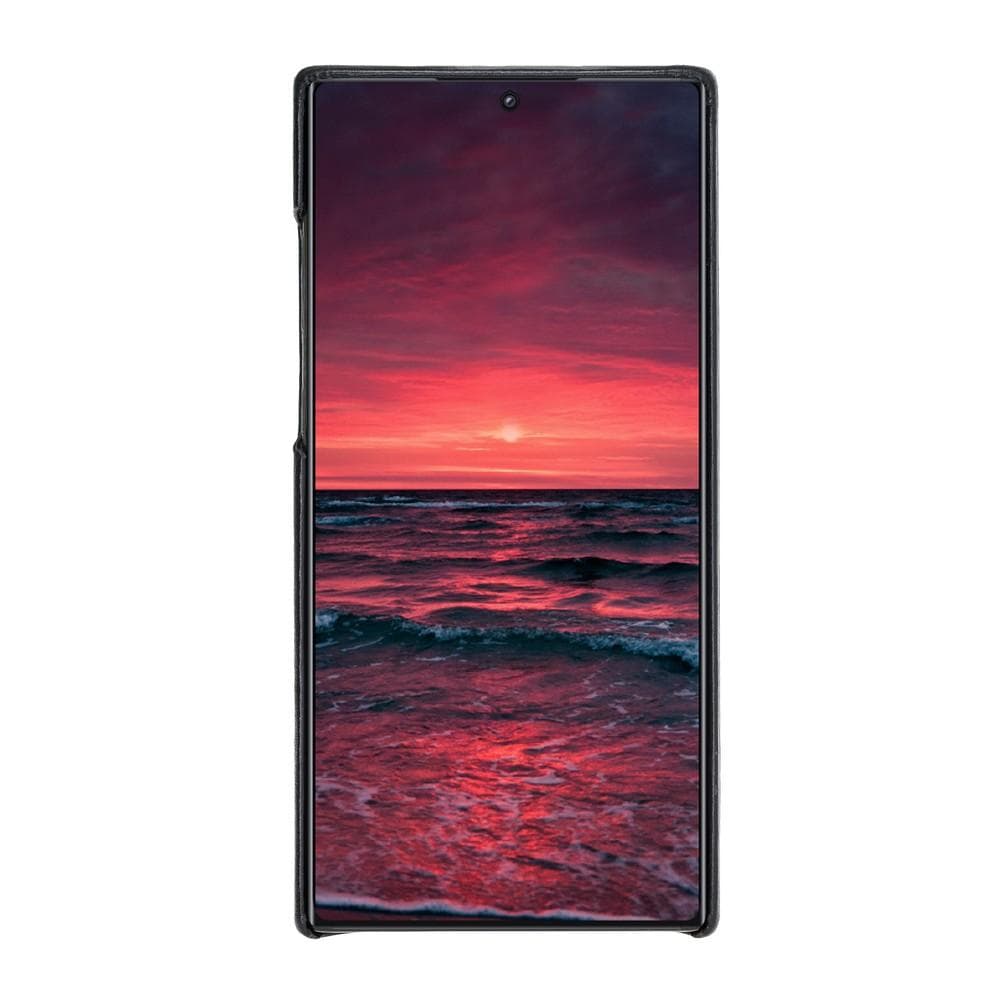 Phone Case F360 Leather Back Cover Case for Samsung Galaxy Note 10 Plus - Rustic Black Bouletta Shop