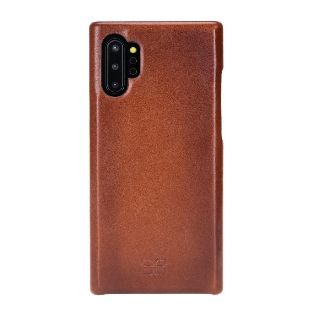 Phone Case F360 Leather Back Cover Case for Samsung Note 10 Plus - Rustic Tan with Effect Bouletta Shop