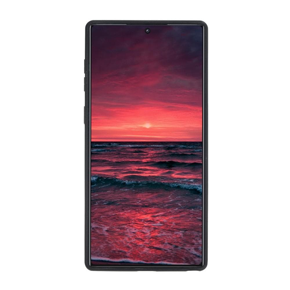 Phone Case Flex Cover Back Leather Case for Samsung Galaxy Note 10 - Vegetal Burnished Red Bouletta Shop