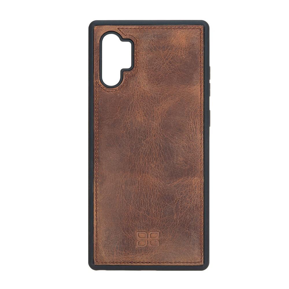 Phone Case Flex Cover Back Leather Case for Samsung Note 10 Plus - Antic Brown Bouletta Shop