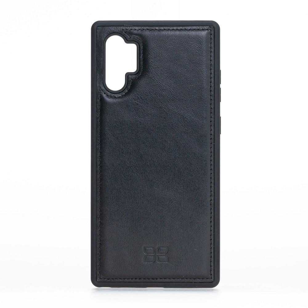 Phone Case Flex Cover Back Leather Case for Samsung Note 10 Plus - Rustic Black Bouletta Shop