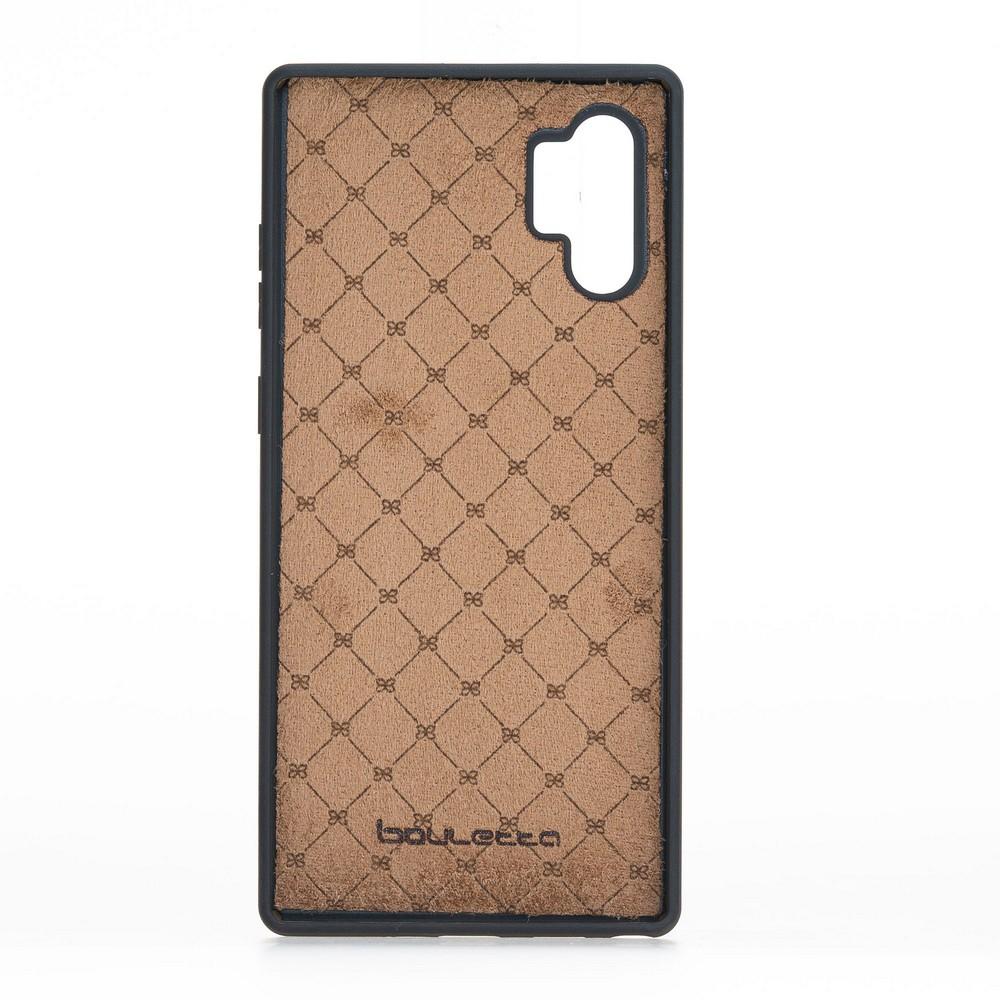Phone Case Flex Cover Back Leather Case for Samsung Note 10 Plus - Rustic Black Bouletta Shop