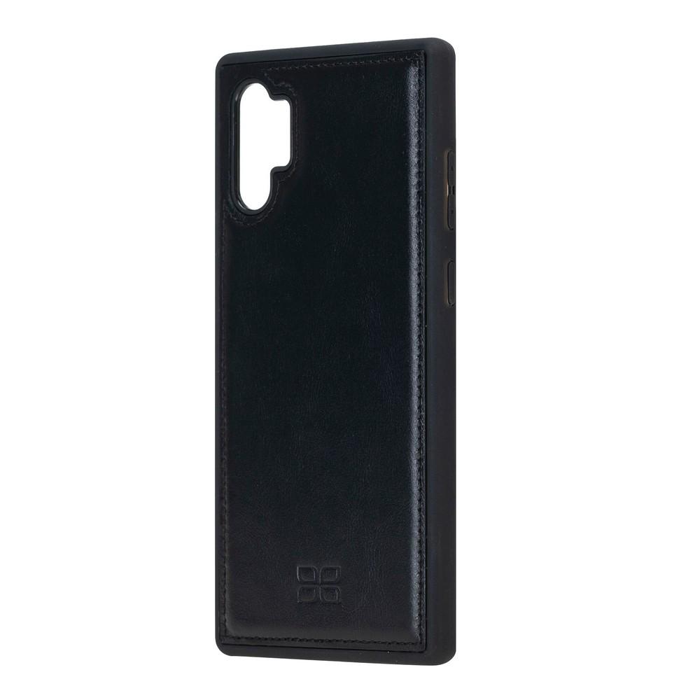 Phone Case Flex Cover Back Leather Case for Samsung Note 10 Plus - Rustic Black Bouletta Shop