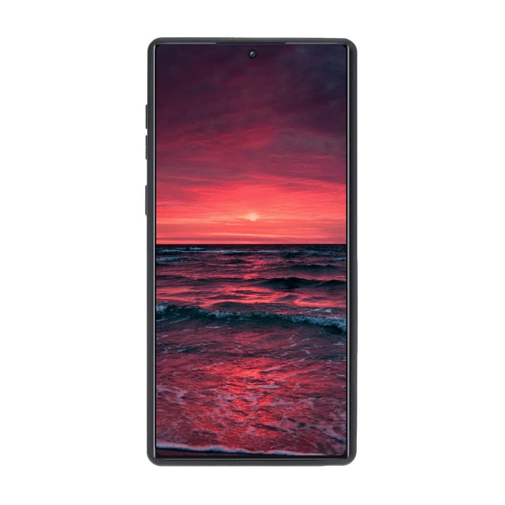 Phone Case Flex Cover Back Leather Case with Card Holder for Samsung Note 10 - Antic Brown Bouletta Shop