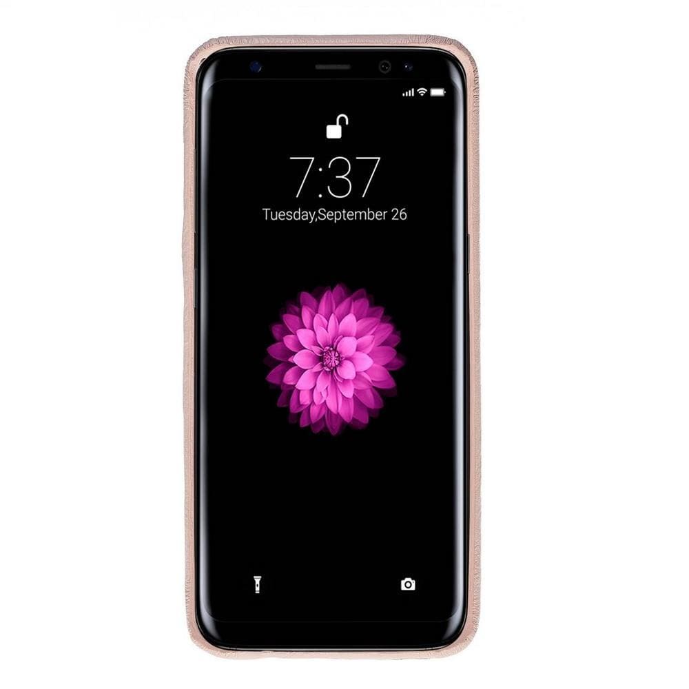 Phone Case Leather Ultra Cover Snap On Back Cover for Samsung S8 - NUDE Bouletta Shop