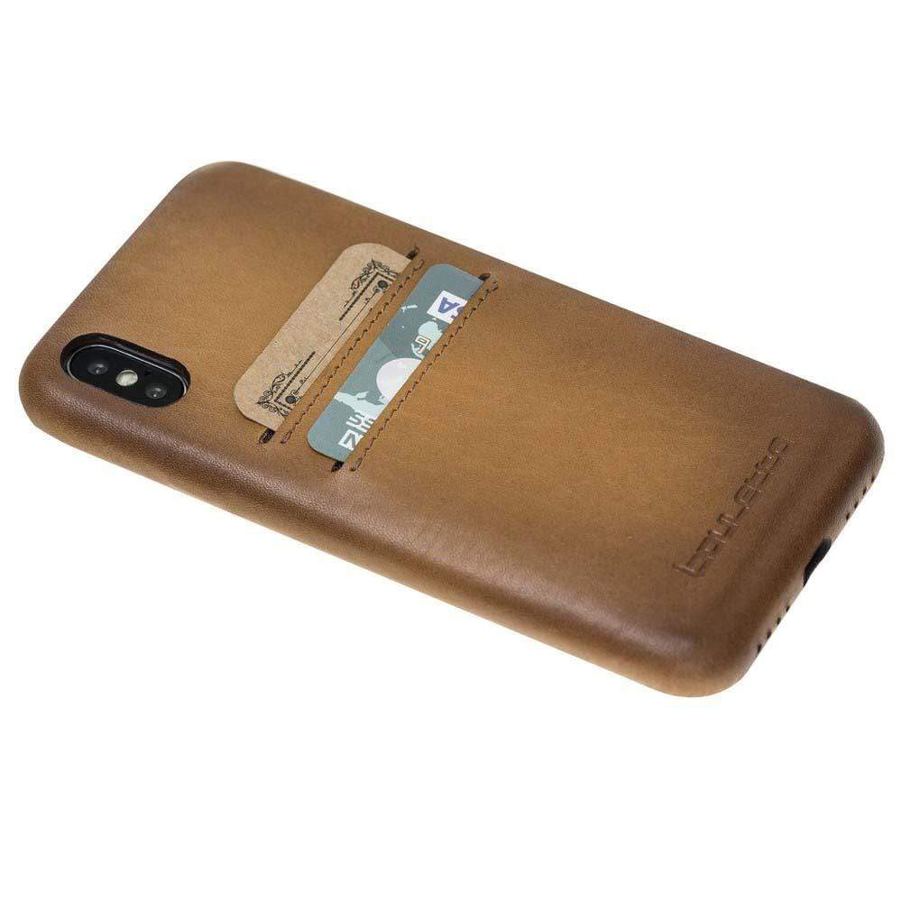 Apple iPhone X Serie Leder-Ultra-Cover mit Kreditkartenfächern