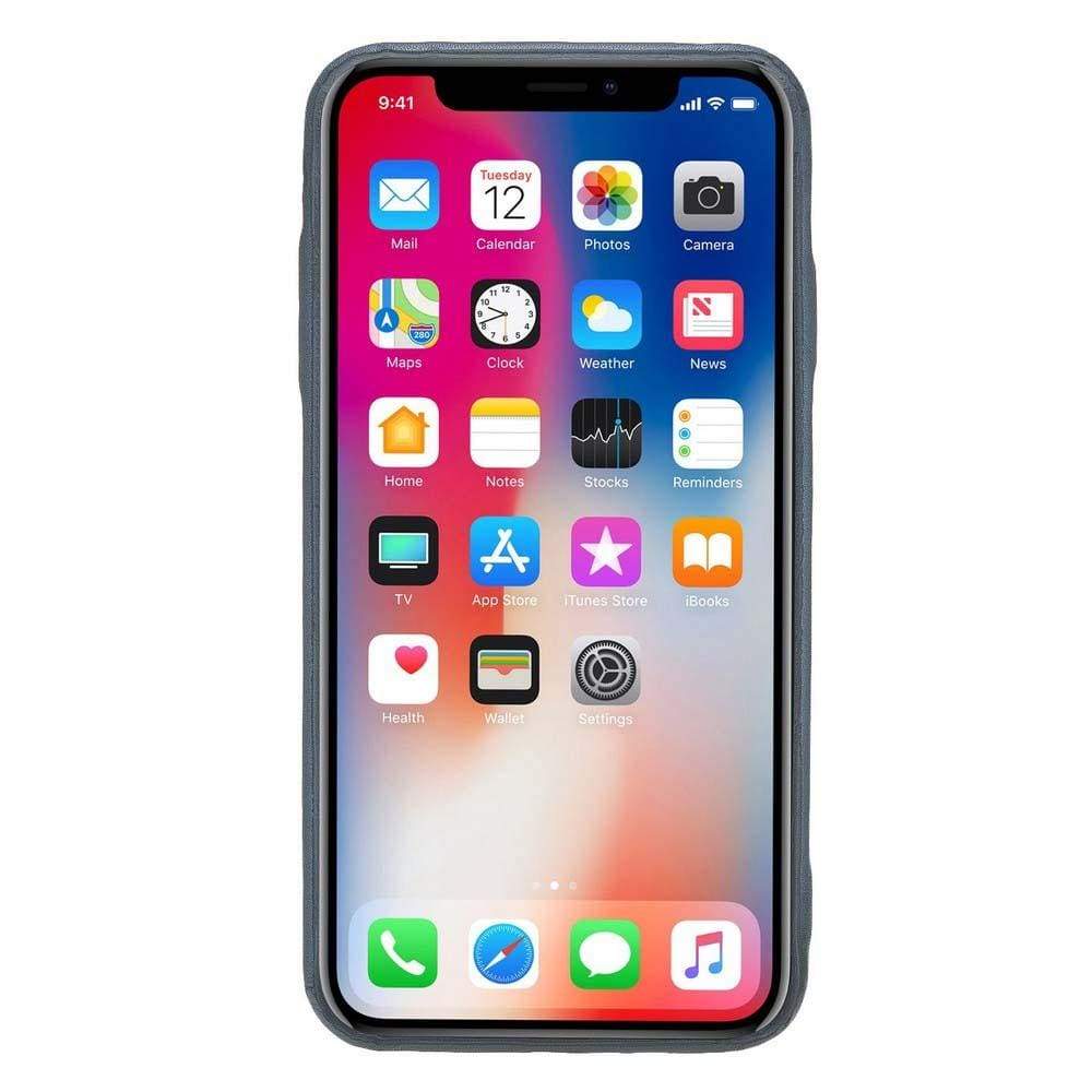 Apple iPhone X Serie Leder-Ultra-Cover mit Kreditkartenfächern