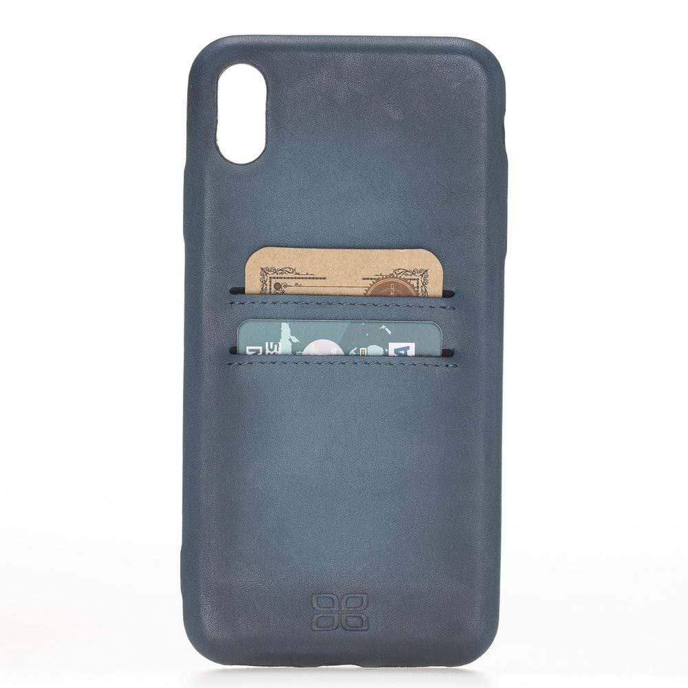 Apple iPhone X Serie Leder-Ultra-Cover mit Kreditkartenfächern