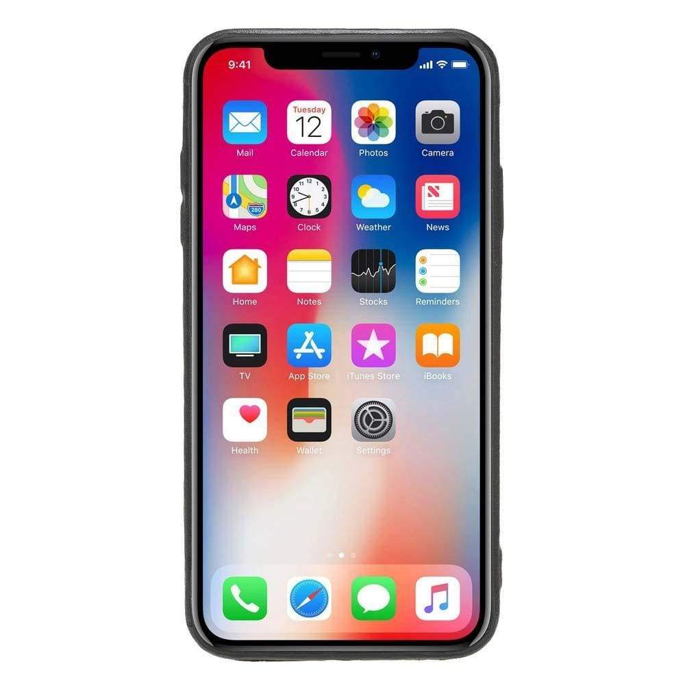 Apple iPhone X Serie Leder-Ultra-Cover mit Kreditkartenfächern