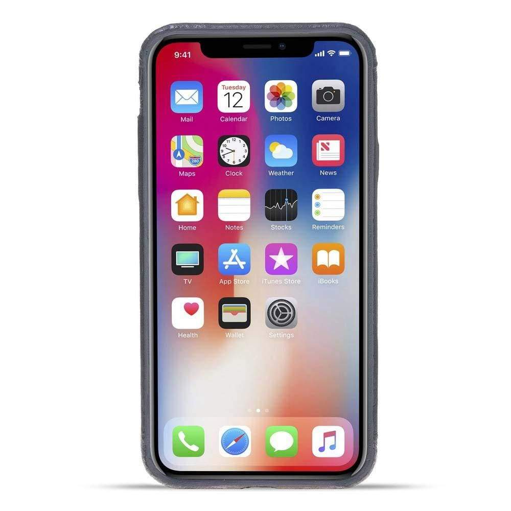Apple iPhone X Serie Leder-Ultra-Cover mit Kreditkartenfächern