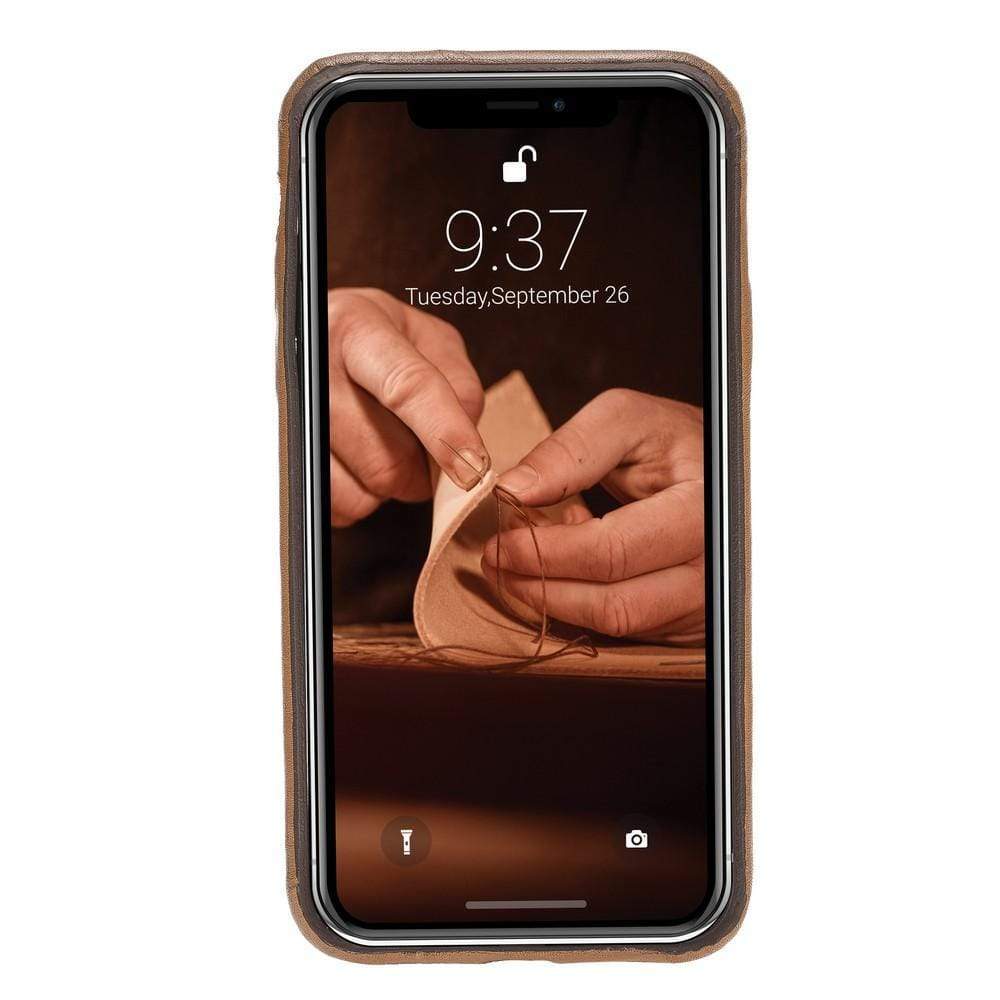 Apple iPhone X Serie Leder-Ultra-Cover mit Kreditkartenfächern