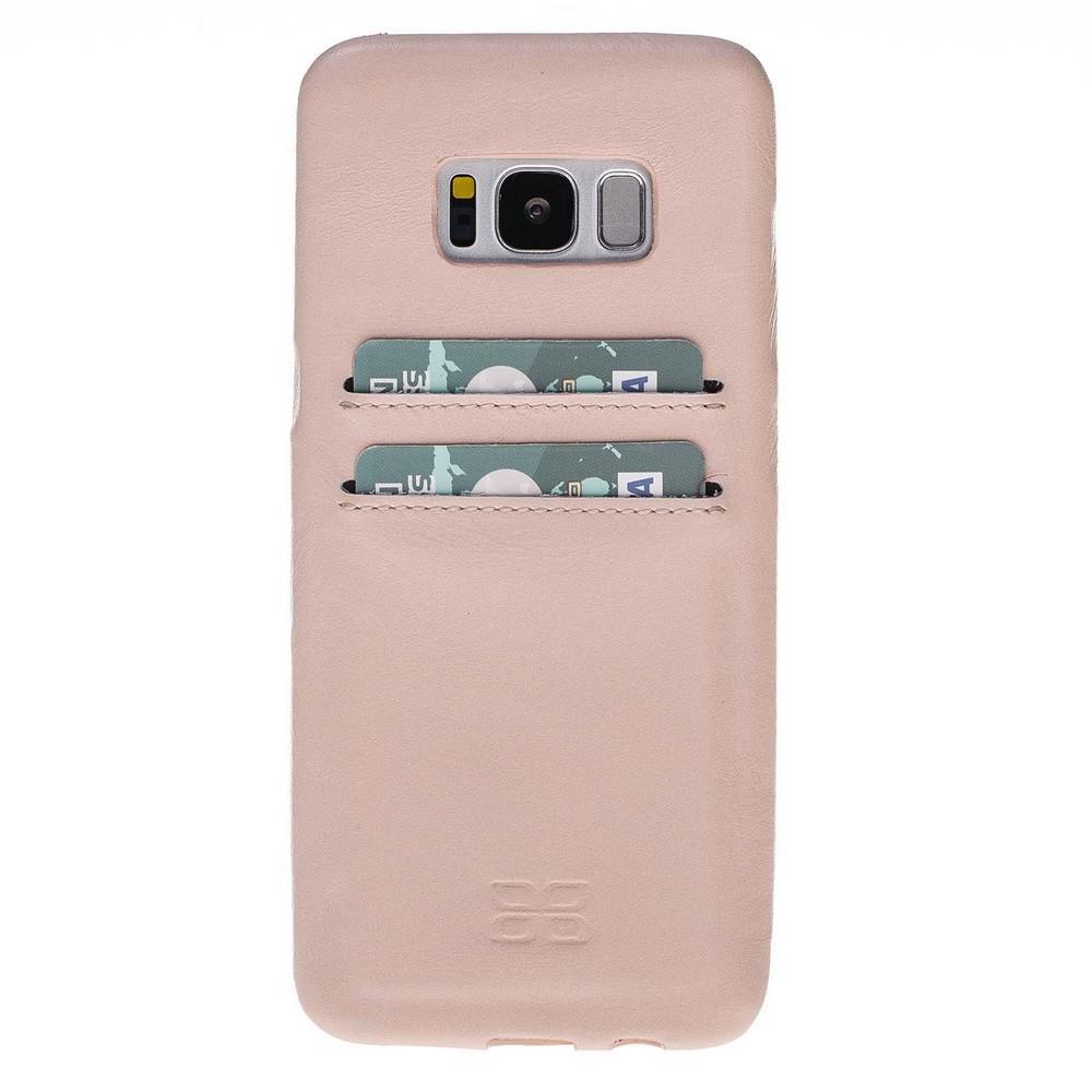 Phone Case Leather Ultra Cover with Credit Card Slots for Samsung S8  - Nude Bouletta Shop