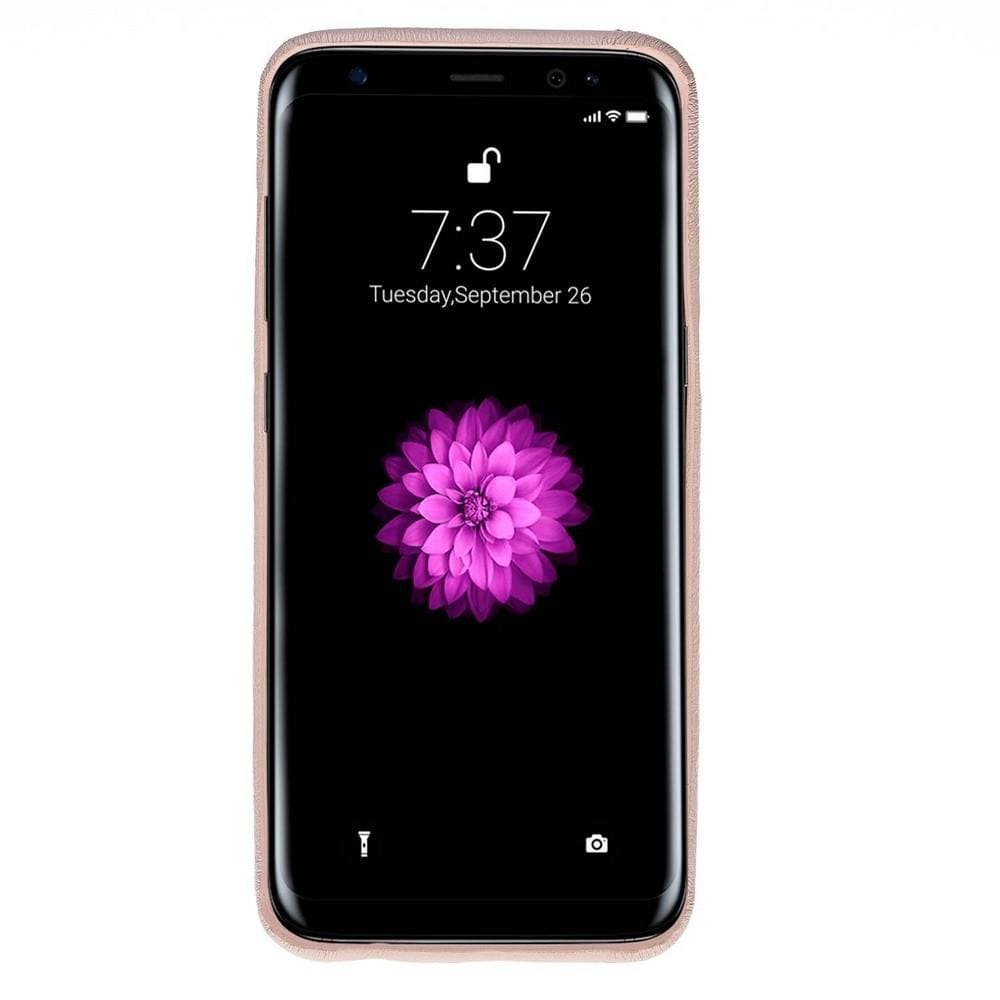Phone Case Leather Ultra Cover with Credit Card Slots for Samsung S8  - Nude Bouletta Shop