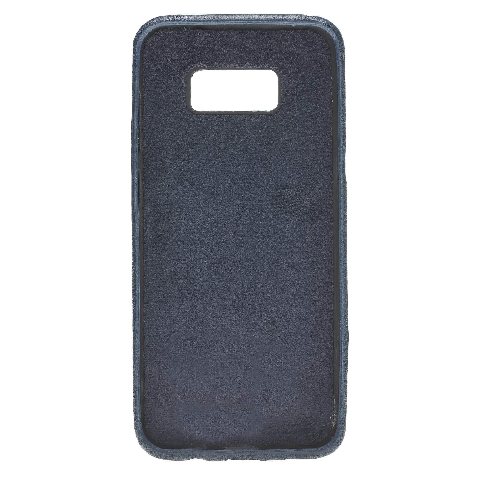 Phone Case Leather Ultra Cover with Credit Card Slots for Samsung S8 Plus - Creased Blue Bouletta Shop